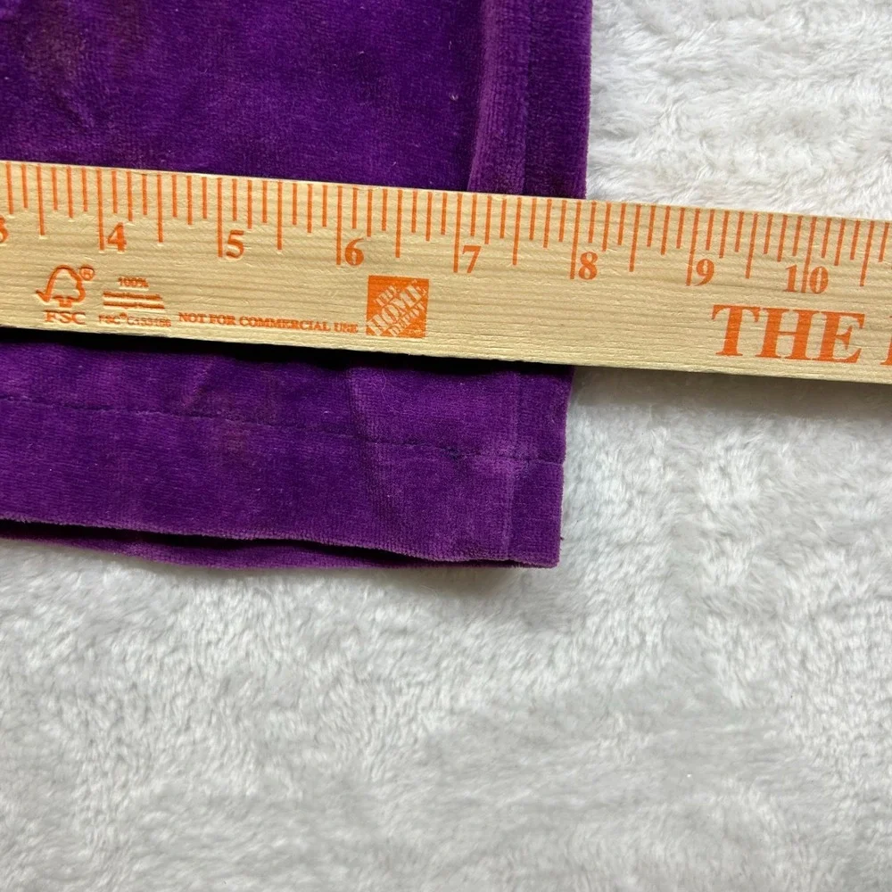 Vintage LA Lakers Velvet Track Pants‎ Men Purple Elastic Waist USA Made - Medium
